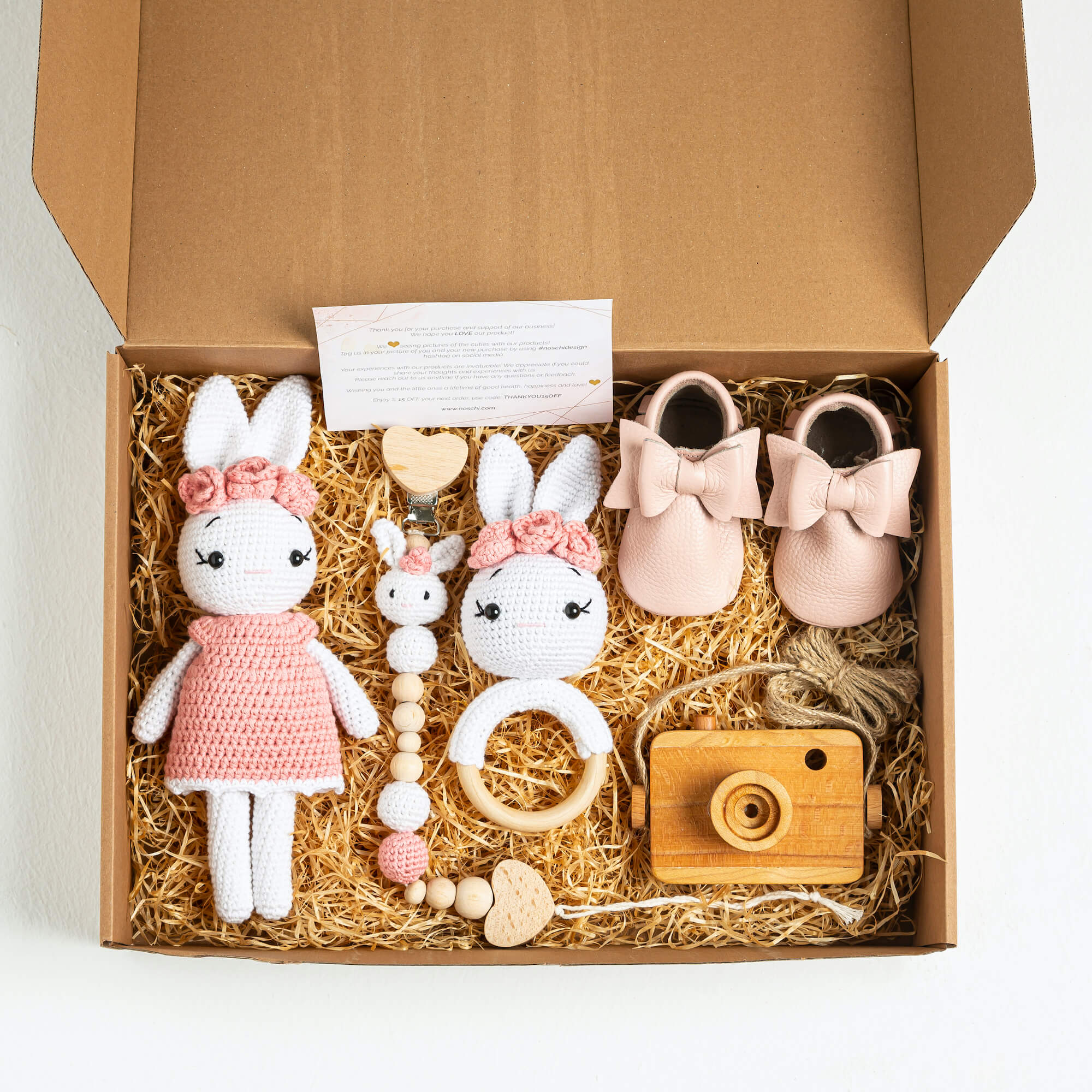 Sophia Organic Baby Girl Gift Box - 7 Pieces – Noschi