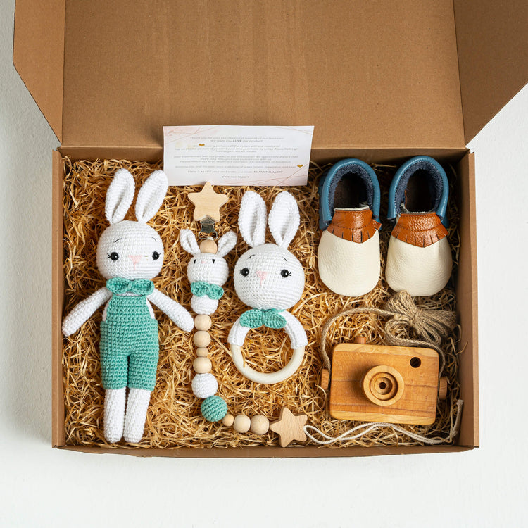 Jules Organic Baby Boy Gift Box - 5 Pieces