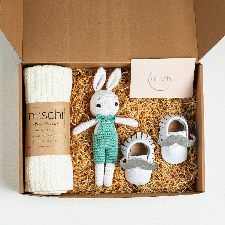 Aleo Organic Baby Boy Gift Box - 3 Pieces