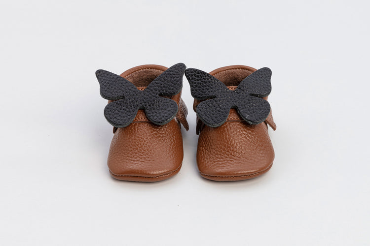 Brown Baby Olivia Bow Girl Shoes