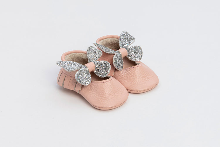 Pastel Pink Baby Aria Shine Mary Jane Shoes