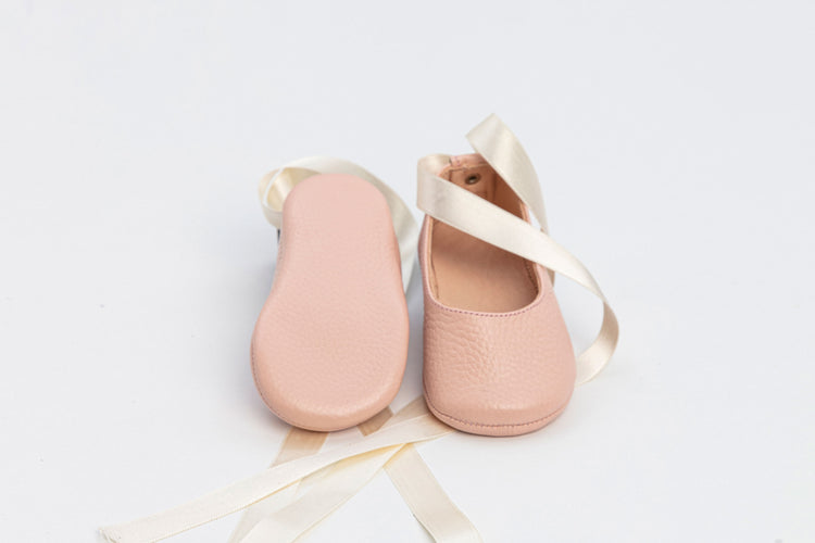 Pastel Pink Baby Ayla Ballerina Shoes