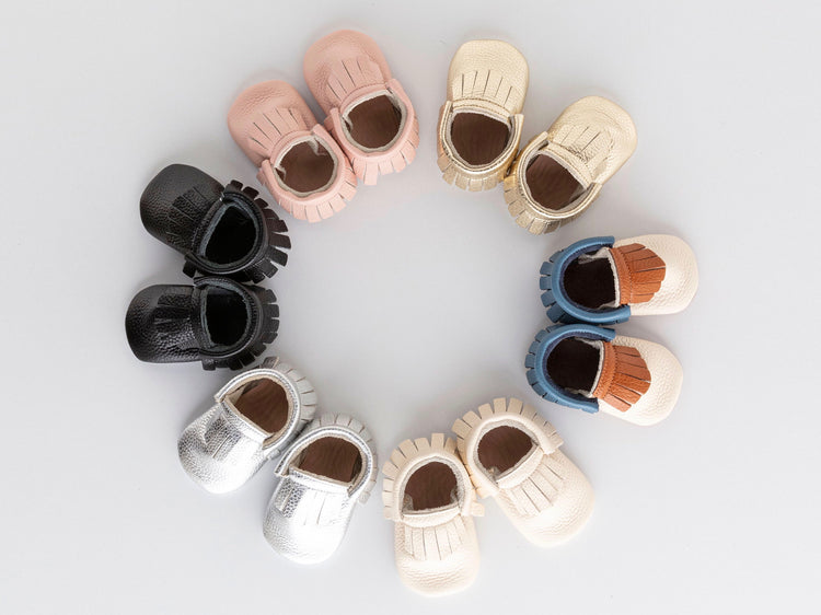 Pastellrosa Baby Jules Unisex Fringe Classics Schuhe