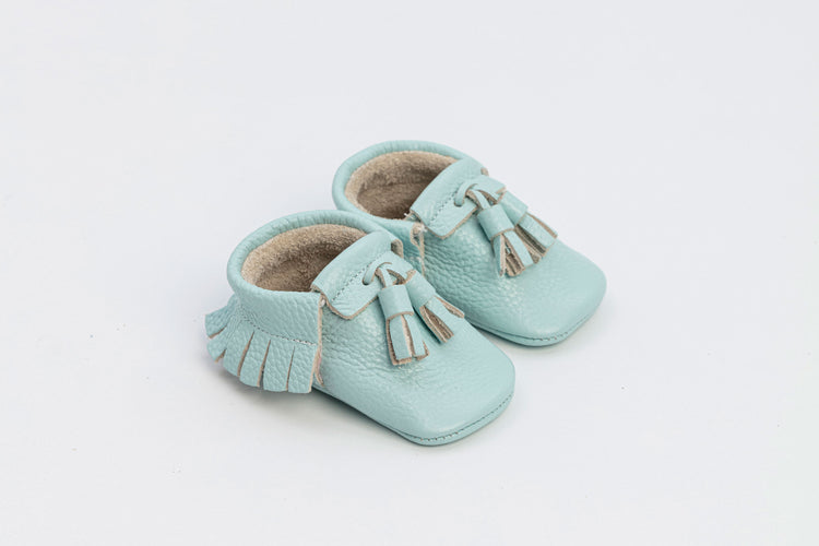 Blue Baby Arlo Tassel Boy Shoes