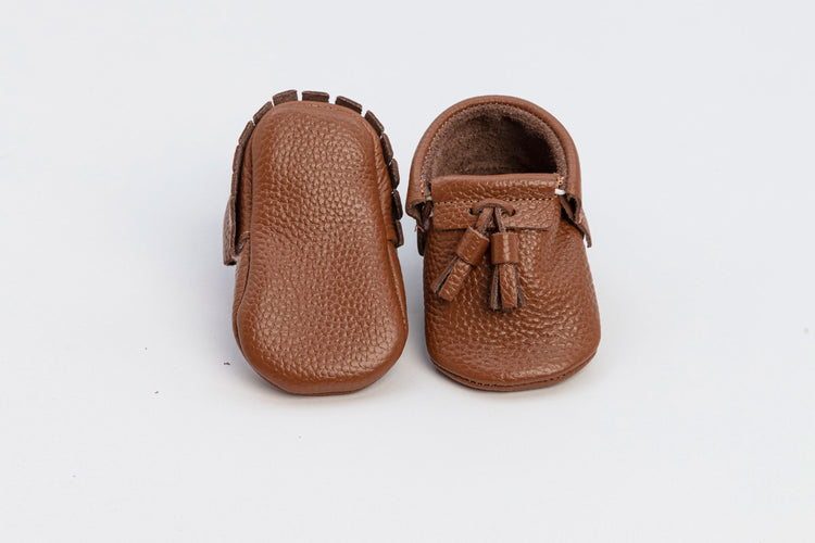 Beige Baby Arlo Tassel Boy Shoes