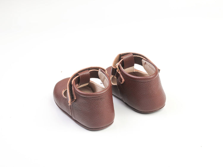 Brown Baby Nora Mary Janes Shoes