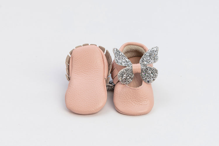 Pastel Pink Baby Aria Shine Mary Jane Shoes
