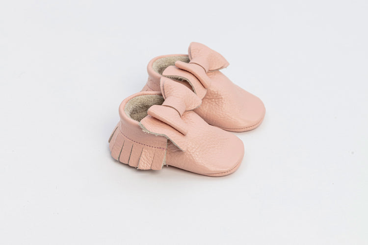 Pastellrosa Baby Sophia Bow Schuhe