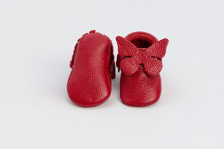 Red Baby Olivia Bow Girl Shoes