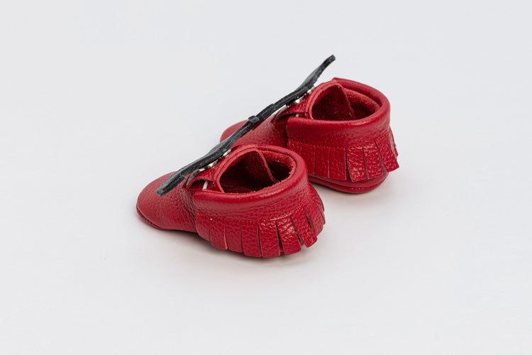 Rote Baby Aleo Jungenschuhe