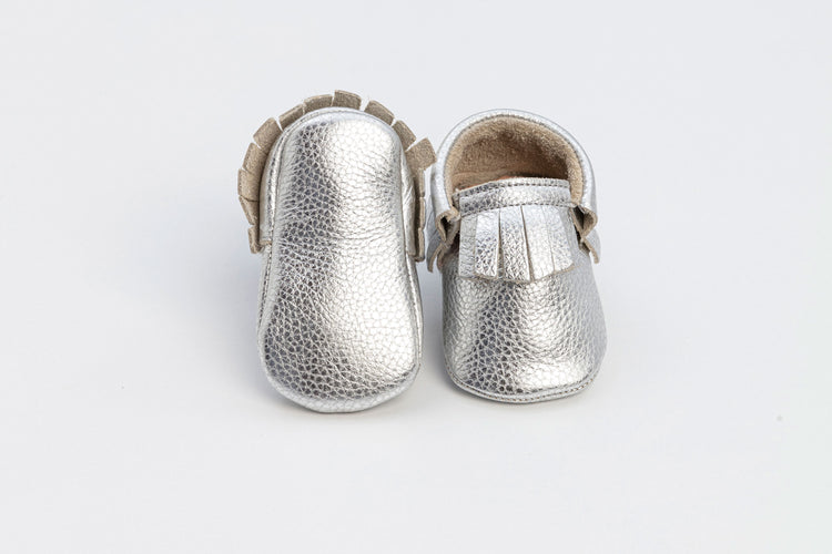 Silver Baby Jules Unisex Fringe Classics Shoes