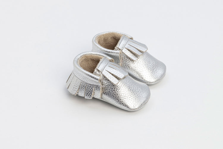 Silber Baby Jules Unisex Fringe Classics Schuhe