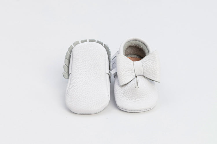 White Baby Kayra Bow Girl Shoes